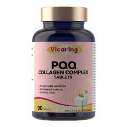 VICARING PQQ胶原蛋白肽白番茄亚精胺线粒体焕颜美氧化90片1瓶