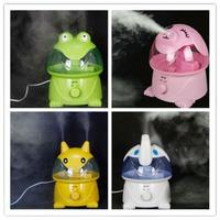 伯班克加湿器 桌面办公 小巧不湿桌卡通办公卧室家用客厅大容量大雾量婴孕空气净化香薰机 青蛙单机子