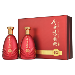 今世缘 典藏D20 柔雅型白酒 42度 500ml*2瓶（赠典10小酒250ml*2瓶）