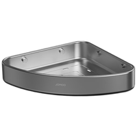 九牧(JOMOO)太空铝枪灰卫生间置物架壁龛三角蓝收纳免钉 9301113-LH1-1 【新枪灰太空铝三角篮】9301113