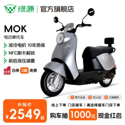 绿源 MOK 电动摩托车 60V20Ah 门店自提