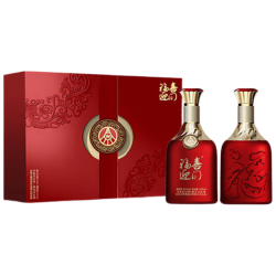 五粮液 福喜迎门系列 红福 52度500ml*2瓶双支礼盒