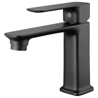 箭牌（ARROW）纤薄面盆家用龙头洗手间卫生间黄铜冷热双控水龙头洗手盆 AE4122MA黑色