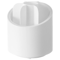 LCSHOP 懒角落 收纳盒旋转防尘化妆刷筒化妆品收纳盒桌面防尘家用化妆品收纳盒置物架 白色不带盖