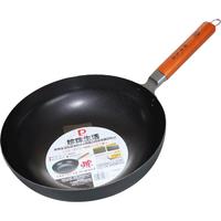 珍珠生活 日本进口家用无涂层不易粘锅炒菜锅铁锅燃气灶电磁炉专用
