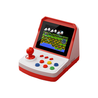 活石掌上游戏机复古摇杆迷你掌机成人怀旧双人sup街机男生男孩送男朋友 1000款游戏+双手柄+3米电视AV线+USB充电 360°3D街机摇杆