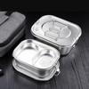 艾格辰 304不锈钢双层便当盒