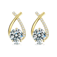 KRISTEN JUDI 金色水滴耳环 一对 礼盒包装