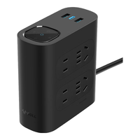 BULL 公牛 GN-H544UQ 电源净化插排 四位五孔+四位二孔+3USB 黑色