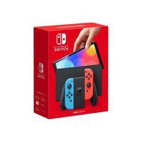  任天堂 Nintendo 国行版 OLED 续航版 掌机 游戏电玩 DW12A oled主机 红蓝+5款游戏豪华套装