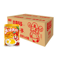 喜多多黄桃椰果双拼水果罐头整箱245g*6罐/12罐
