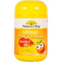 Nature's Way澳萃维 佳思敏儿童VC锌软糖60粒婴儿宝宝补锌维生素c儿童复合维生素澳洲