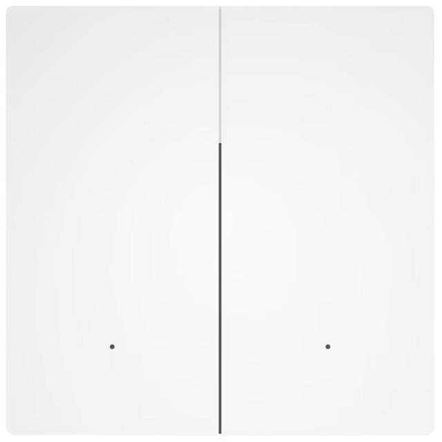 京东京造 超薄智能开关 Mesh2.0已接入米家APP 智能控制零火墙壁双开白色