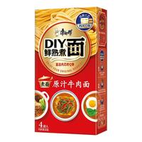 康师傅 DIY鲜熟煮面 原汁牛肉面 92g*4包