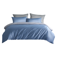 水星家纺 乔伊斯玫瑰 抗菌四件套 海蓝色 1.5m床