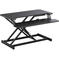 Brateck 升降电脑桌 北弧站立办公升降台 站立式电脑升降支架 D430黑 站坐交替办公 D430黑