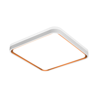  Lighting 雷士 NVC  柠梦系列 LED吸顶灯 36W 三色调光 白+香槟金 435*435*80mm