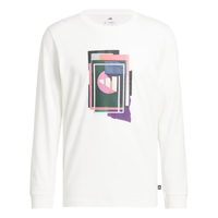 adidas高尔夫运动纯棉圆领长袖T恤男装秋季阿迪达斯   白色   3XL