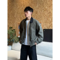 日系底特律工装夹克复古宽松百搭做旧外套
