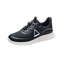 足力健老人鞋中老年透气散步鞋舒适轻便休闲男女鞋1313L 黑色 42