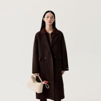 保暖服饰：indicia 标记冬季通勤气质经典翻领设计大衣L2D5DY285