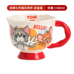 汤姆猫和杰利鼠 TOM and JERRY 会员精选 猫和老鼠IP授权花茶杯