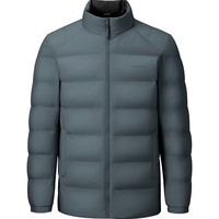 海澜之家(HLA)羽绒服男25款立领易去污商务保暖外套男冬季 蓝绿28 L 175/92A 137~150斤