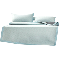 富安娜 A类抗菌凉席 1.8米x2米 可机洗冰丝席 三件套