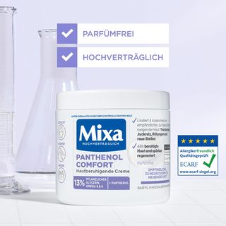 Mixa 皮肤护理霜 适用于干燥、发红和有痒感的易敏肌肤，含泛醇，肤感舒适，400 毫升