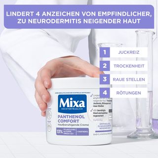 Mixa 皮肤护理霜 适用于干燥、发红和有痒感的易敏肌肤，含泛醇，肤感舒适，400 毫升