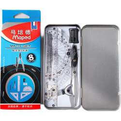 Maped 数学盒圆规套装8件套 194608CH