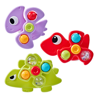 欣格儿童吸盘恐龙转转乐卡通玩具陀螺宝宝益智开发婴儿安抚玩具