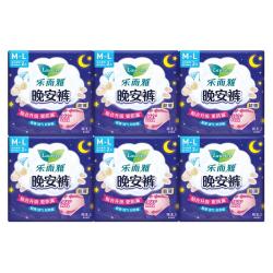乐而雅 晚安裤系列 超薄裤型卫生巾 限定版  M-L 12片