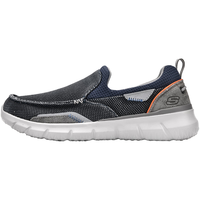 SKECHERS 斯凯奇 男鞋商务休闲鞋舒适一脚蹬轻便舒适时尚复古帆布鞋