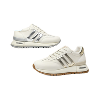 百丽 小金甘复古阿甘鞋女24春休闲鞋A8D1DAM4 米色/银色 36 流光灰银色