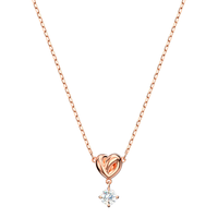 施华洛世奇 Lifelong Heart系列 5516542 心形项链 38cm