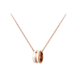 Daniel Wellington EMALIE系列 DW00400153 女士时尚镶嵌项链 玫瑰金色 45cm