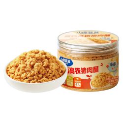 小鹿蓝蓝 宝宝高蛋白高铁猪肉酥65g/罐儿童零食拌饭拌面调味