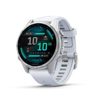 移动专享、移动端：GARMIN 佳明 Fenix8 飞耐时8 43mm 智能运动手表 心率血氧监测 跑步潜水户外运动 40米防水 精英白