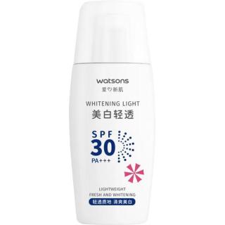 屈臣氏 美白轻透防晒乳SPF30 PA+++ 50ml