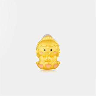 曼卡龙 拜拜好运黄金挂坠3D硬金工艺足金转运珠