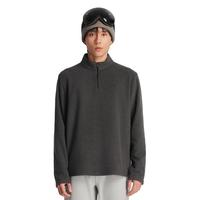 探拓 秋冬男士半开衫抓绒服简约百搭立领休闲上衣抓绒户外服