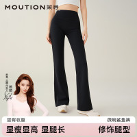 值友专享、保暖服饰：茉寻 新款微喇裤喇叭裤高腰收腹提臀秋冬款加绒鲨鱼裤女打底长裤 无绒【常规款】（155-166cm） S （80-100斤）