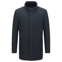 雅戈尔羽绒服男立领中长羽绒服简约款立领鹅绒填充物保暖2023商场同款 藏青 165/88A