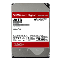 西部数据 WD202KFGX CMR垂直式 20TB 机械硬盘