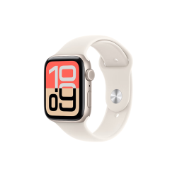 Apple Watch SE 3 智能手表 GPS 蜂窝版 44mm 星光色 铝金属 星光色运