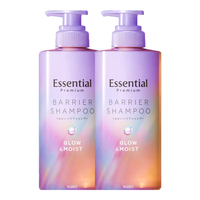 花王（KAO）Essential洗发水睡醒不乱滋养干枯发质去屑丝滑柔顺 【茉莉花香】滋润洗发水450ml*2