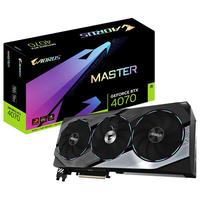 GIGABYTE 技嘉 GeForce RTX 4070 MASTER超级雕 12G 显卡 黑色
