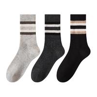 32%真羊毛【加厚蓄热保暖】羊毛袜子男士冬季中筒厚长袜3双装