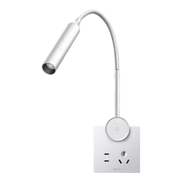 公牛（BULL）开关插座 无极触摸调光护眼床头灯MH-A004K-CS 太空银